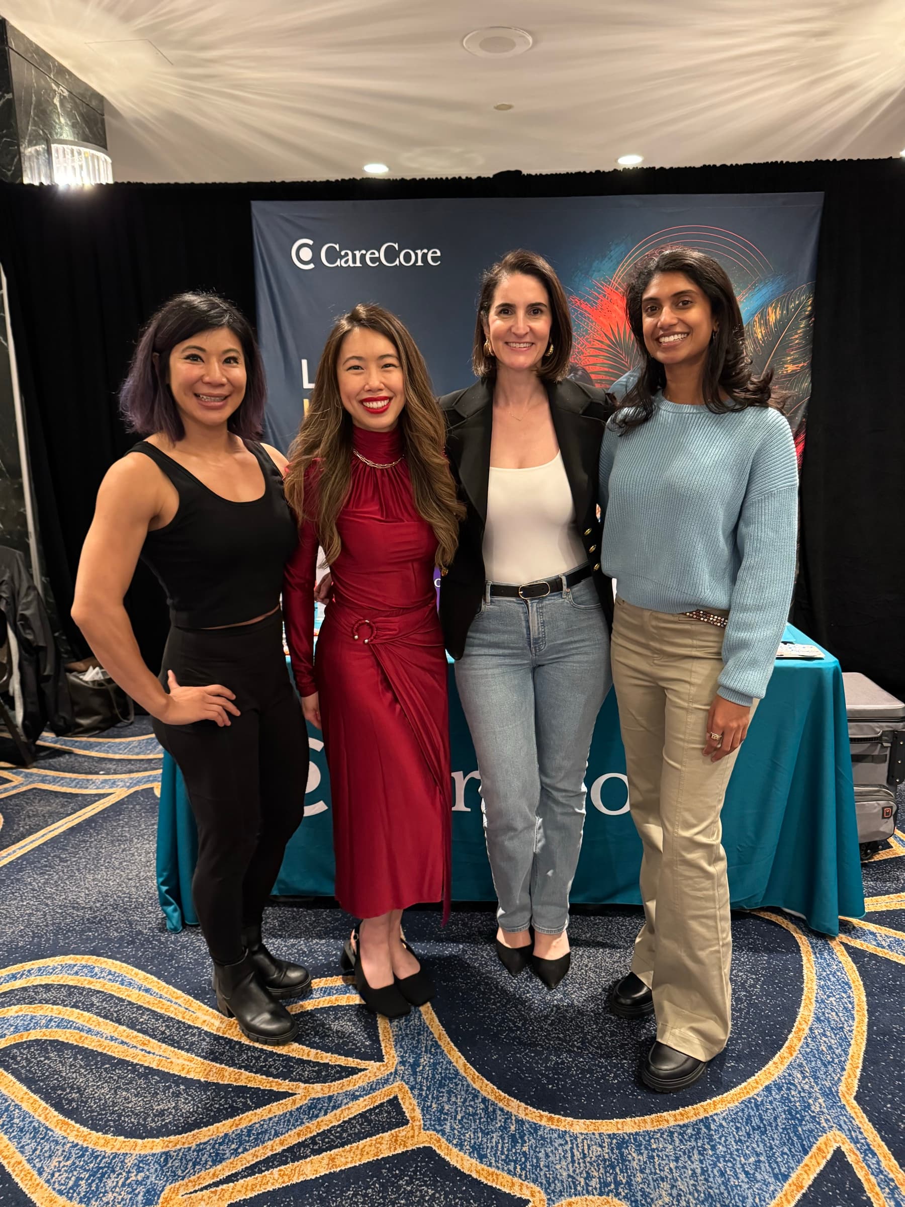 Hillary and colleagues at the CareCore booth during Livelong