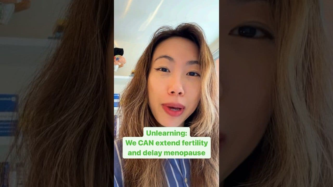 Dr. Hillary Lin video: A Drug to Extend Fertility + Delay Menopause?? #longevity #menopause