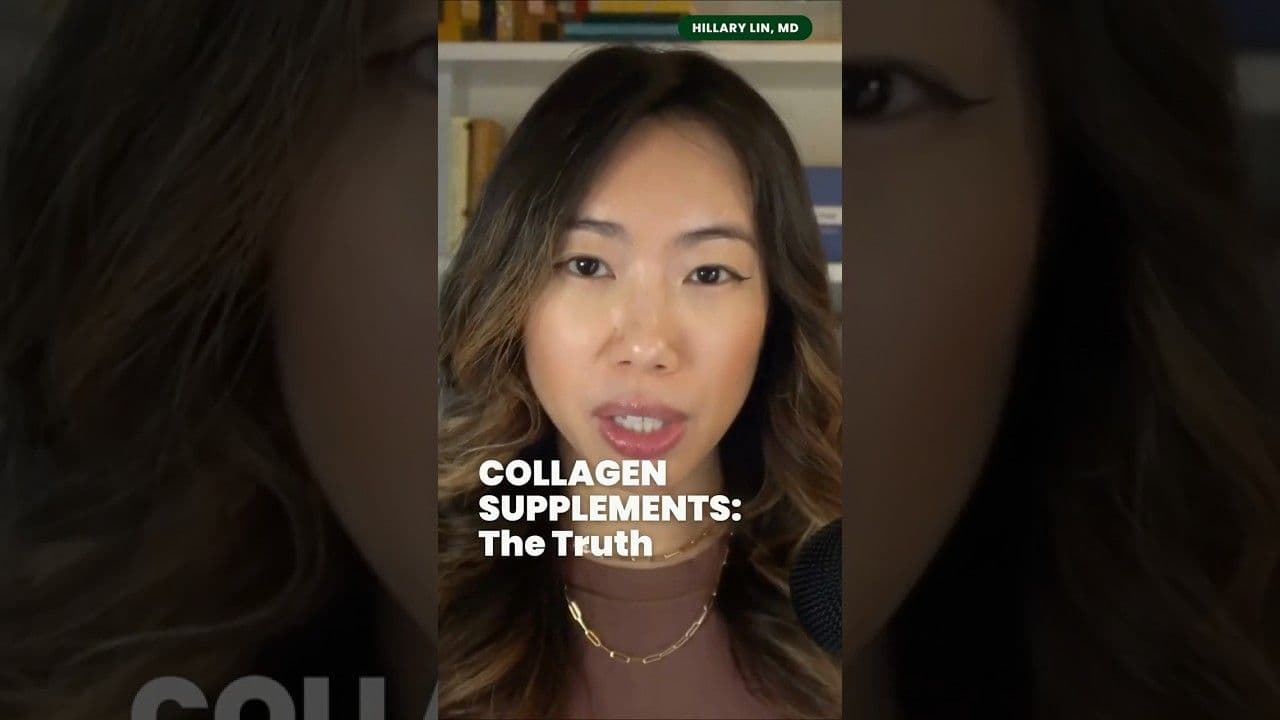 Dr. Hillary Lin video: Think you know how collagen supplements work? ❌