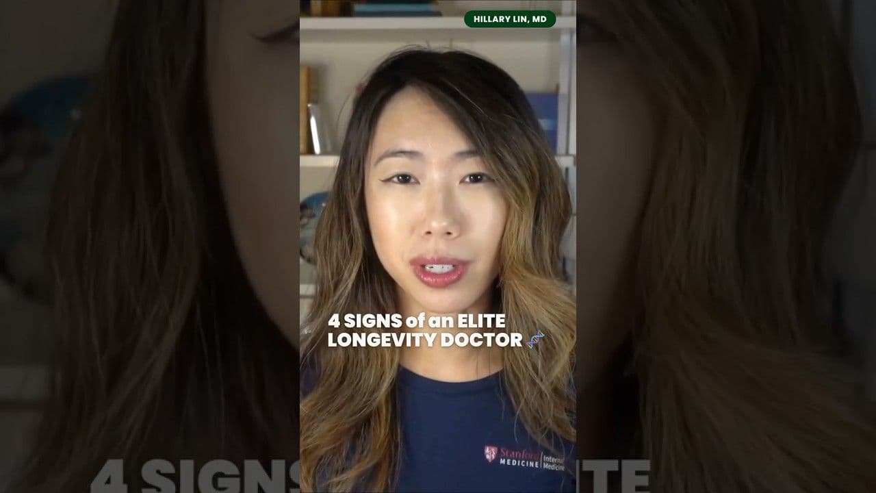Dr. Hillary Lin video: 4 Red Flags Your "Elite" Doctor is Actually Basic 🧬