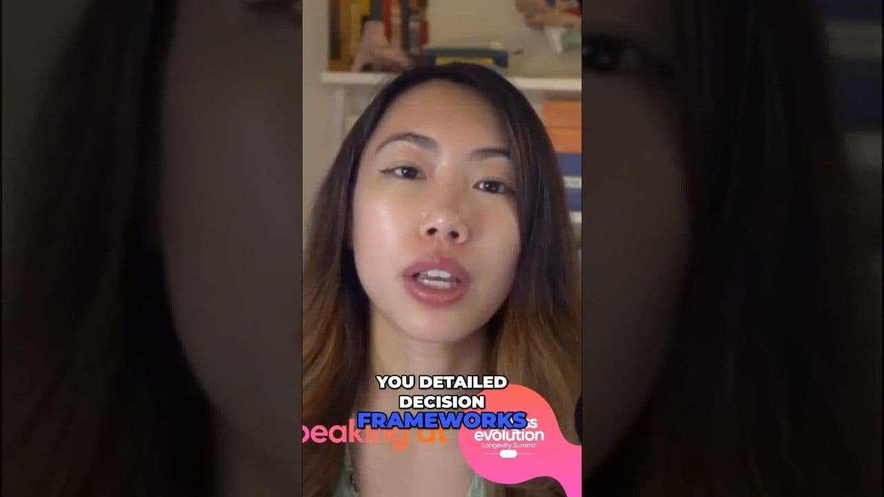 Dr. Hillary Lin video: Confused About Longevity? A Clear Decision Framework #shorts