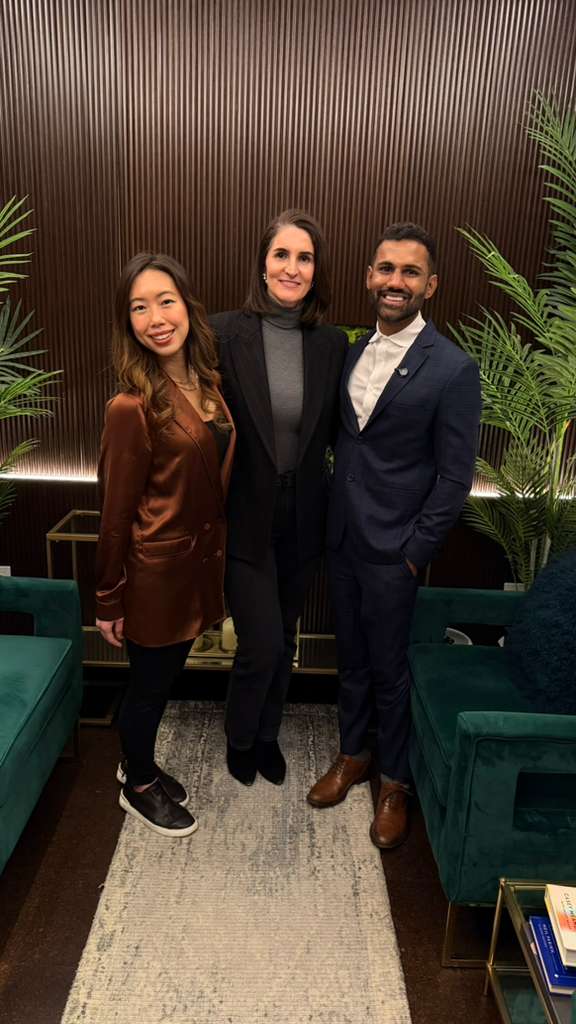 Hillary Lin, MD with two colleagues after an event